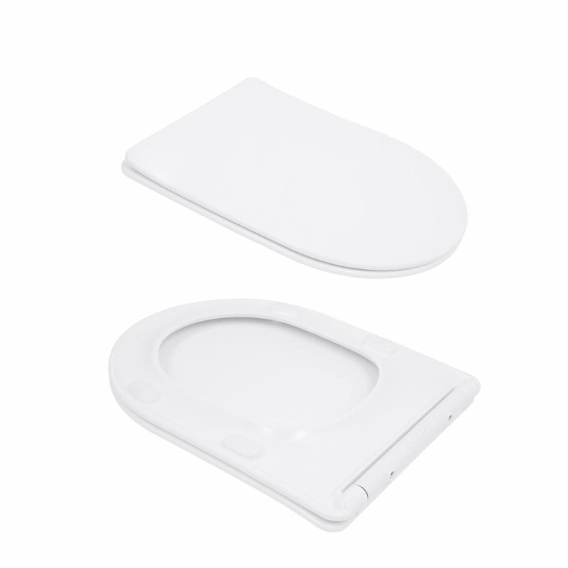 Унітаз підлоговий Qtap Evia Ultra Quiet 630×350×795 мм з сидінням Soft-close, White QTEVI27W49258 — фото 8