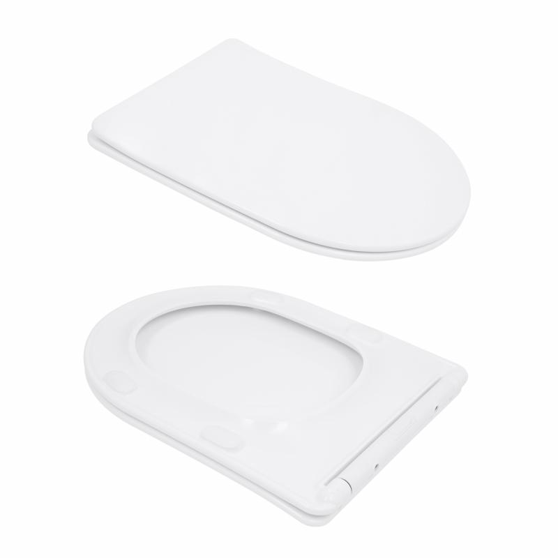 Унітаз підлоговий Qtap Arvin Ultra Quiet 630×350×795 мм з сидінням Soft-close, White QTARV27W49259 — фото 8