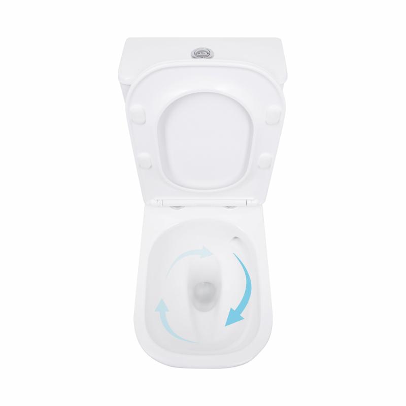 Унітаз підлоговий Qtap Aquarius Ultra Quiet 620×355×790 мм з сидінням Soft-close, White QTAQAW27W49262 — фото 6
