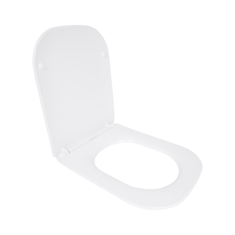 Сидіння для унітазу Qtap (Stork, Aquarius 630) 420x336x22 мм, White, з мікроліфтом, Slim Duroplast, Quick Release QTSC179W49263 — фото 3