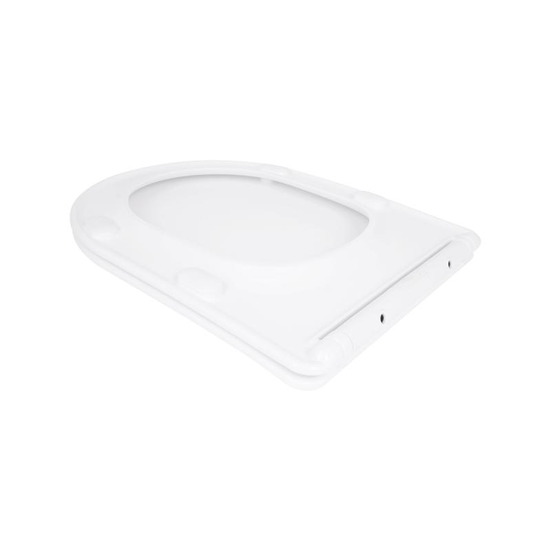 Сидіння для унітазу Qtap (Evia, Arvin, Leo 630) 410x330x22 мм, White, з мікроліфтом, Slim Duroplast, Quick Release QTSC179W49264 — фото 4