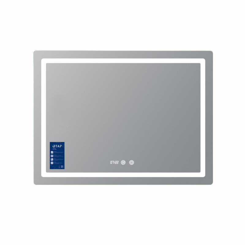 Дзеркало Qtap Mideya (MI2) 800х600 з годинником, з LED-підсвічуванням Touch, з антизапотіванням, димером, рег. яскравості QTMID80060049265 — фото 3