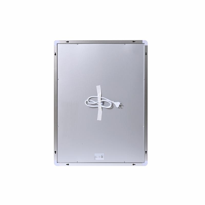 Дзеркало Qtap Mideya (MI2) 600х800 з годинником, з LED-підсвічуванням Touch, з антизапотіванням, димером, рег. яскравості QTMID100080049267 — фото 6