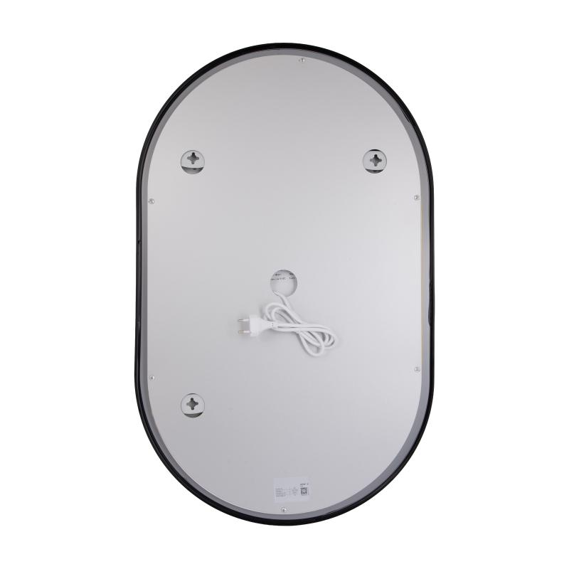 Дзеркало Qtap Scorpio (SC1) з LED-підсвічуванням Touch, з антизапотіванням, з димером, рег. темп. кольору (3000-6500K) Black QTSC500800 — фото 8