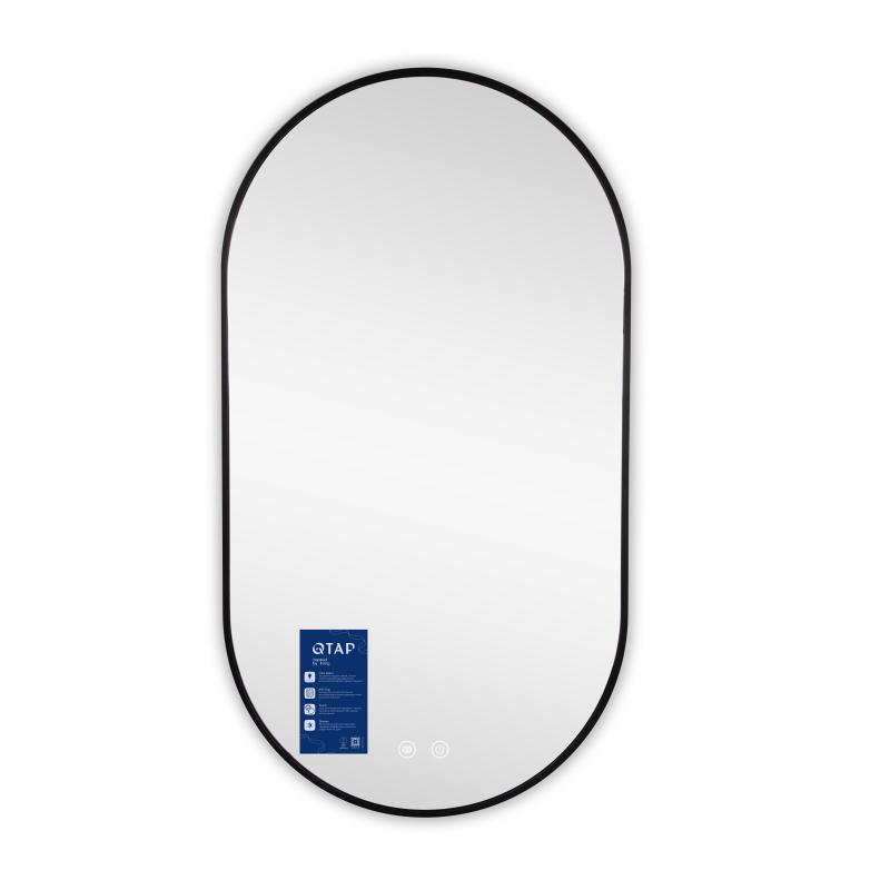 Дзеркало Qtap Scorpio (SC1) з LED-підсвічуванням Touch, з антизапотіванням, з димером, рег. темп. кольору (3000-6500K) Black QTSC500900 — фото 4
