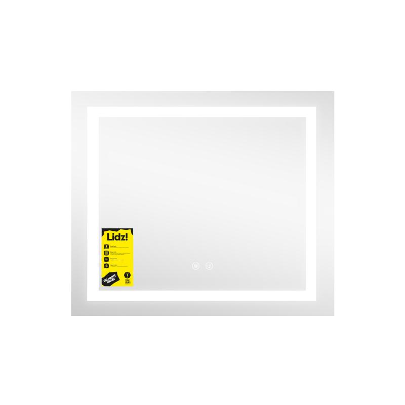 Дзеркало Lidz Kubis (KU1) 700х600 з LED-підсвічуванням Touch, з антизапотіванням, з димером, рег. яскравості LDKU60070049285 — фото 4