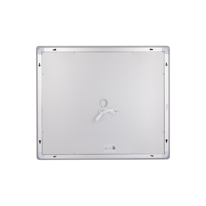 Дзеркало Lidz Kubis (KU2) 700х600 з LED-підсвічуванням Touch, з антизапотіванням, з димером, рег. яскравості LDKU60070049286 — фото 6