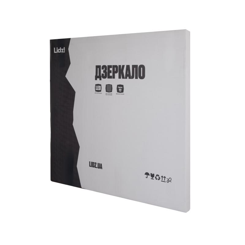 Дзеркало Lidz Kubis (KU2) 700х700 з LED-підсвічуванням Touch, з антизапотіванням, з димером, рег. яскравості LDKU70070049288 — фото 8