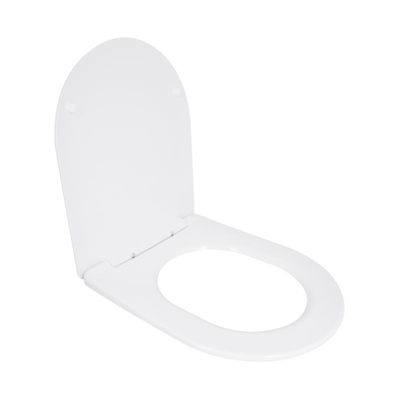 Сидіння для унітазу Qtap (Taurus 490) 422x360x30 мм, White, з мікроліфтом, Slim Duroplast, Quick Release QTSC179W49383 — фото 3