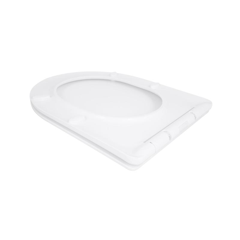 Сидіння для унітазу Qtap (Taurus 490) 422x360x30 мм, White, з мікроліфтом, Slim Duroplast, Quick Release QTSC179W49383 — фото 4