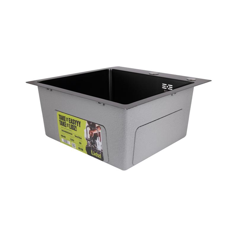 Мийка для кухні інтегрована Lidz Handmade H4545HB Decor Black PVD Honeycomb 2,5/0,5 мм LDH4545HDECBLM49438 — фото 4