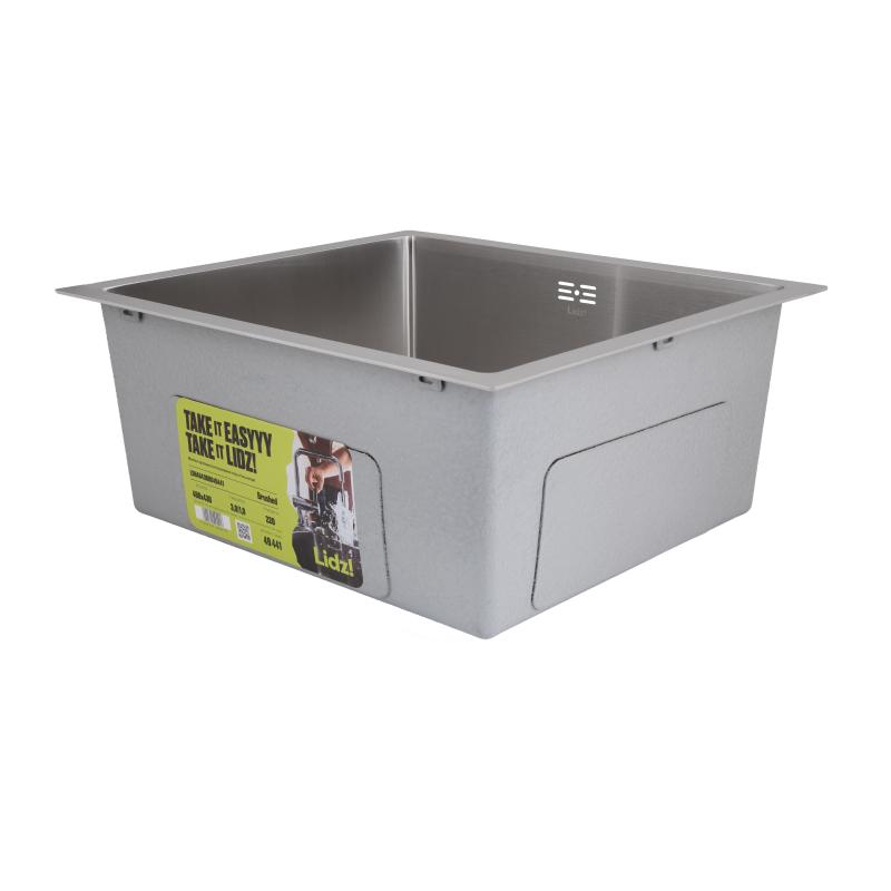 Мийка для кухні інтегрована під стільницю Lidz Handmade H4843 Brushed Steel 3,0/1,0 мм LDH4843BRU49441 — фото 4