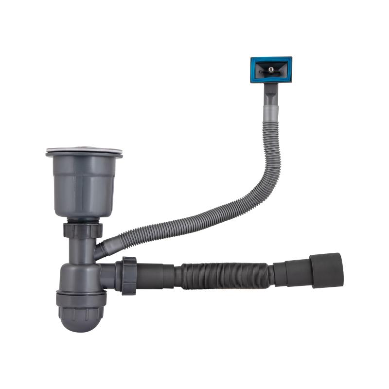 Мийка для кухні інтегрована під стільницю Lidz Handmade H4843 Brushed Steel 3,0/1,0 мм LDH4843BRU49441 — фото 8