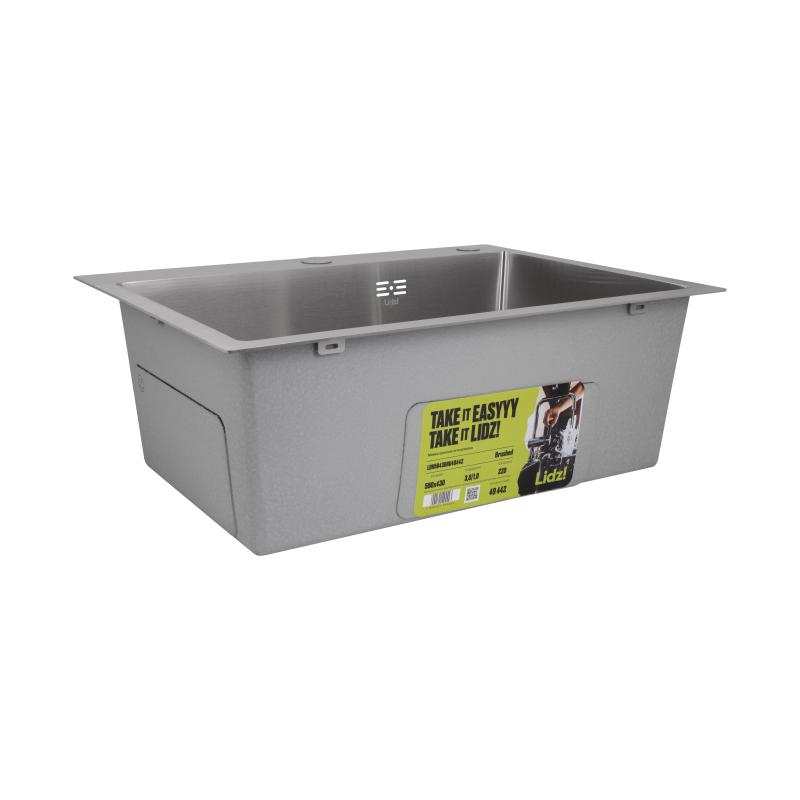 Мийка для кухні інтегрована Lidz Handmade H5843 Brushed Steel 3,0/1,0 мм LDH5843BRU49442 — фото 4