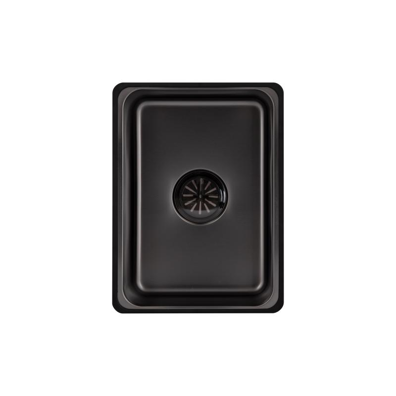 Мийка для кухні інтегрована Lidz Handmade H6845HB Decor Black PVD Honeycomb 3,0/1,0 мм LDH6845HDECBLM49445 — фото 9