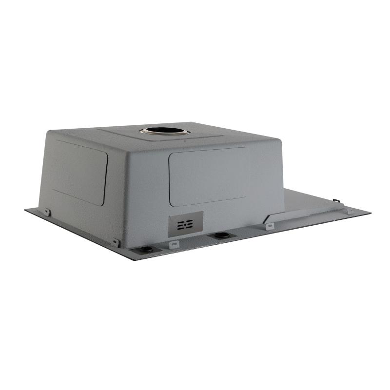 Мийка для кухні інтегрована Lidz Handmade Max 500 H7849R Brushed Steel, 3,0/1,0 мм, крило праворуч, збільшена чаша LDH7849RBRU49464 — фото 5