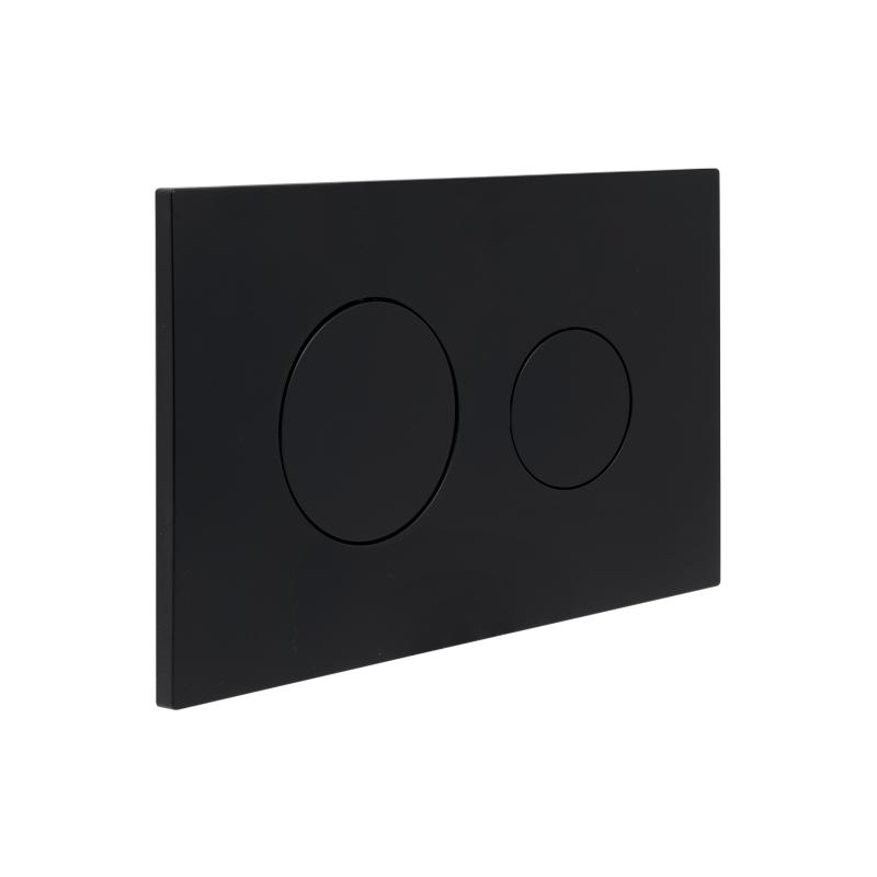 Клавіша змиву Qtap Standard 152x236x28 мм, Matt Black, кругла QTSTD164BLM49470 — фото 3