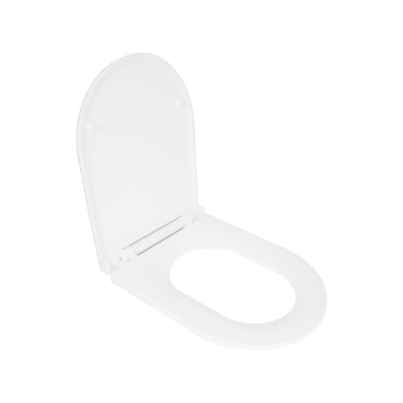 Сидіння для унітазу Qtap (Kolibri) 455×360×30 мм, White, з мікроліфтом Slim Duroplast, Quick Release QTST179W49488 — фото 3