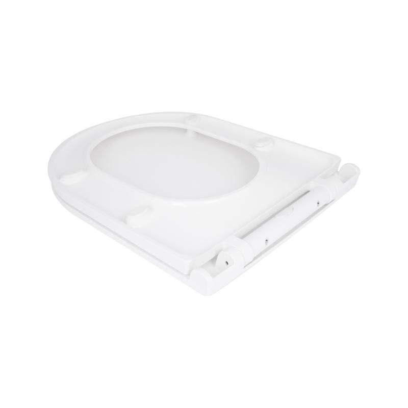 Сидіння для унітазу Qtap (Kolibri) 455×360×30 мм, White, з мікроліфтом Slim Duroplast, Quick Release QTST179W49488 — фото 4
