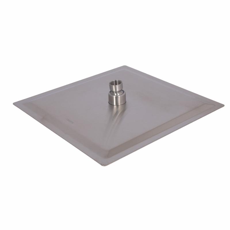 Стельова лійка Lidz (248х248х45) для душових систем Kubis, Helix Nickel LDKUB2482484549512 — фото 2
