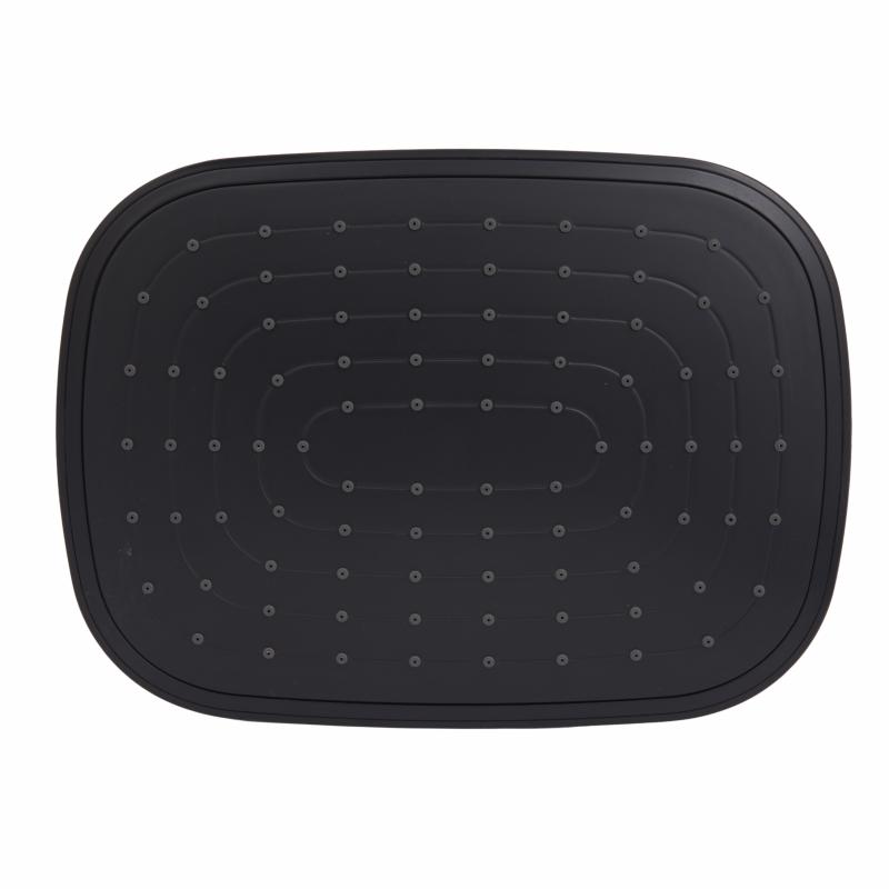Стельова лійка Lidz (258х190х65) для душових систем Kubis Black LDKUB2581906549513 — фото 2