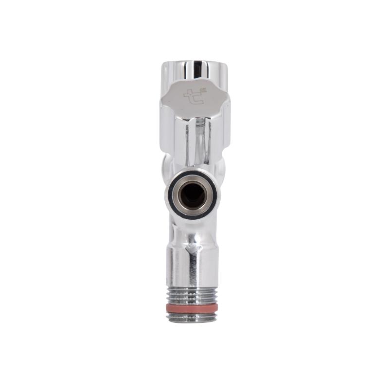 Кран кутовий подвійний  Thermo Alliance Forte 1/2"З х 1/2"З х 3/4"З, хром TAF187W151520 — фото 4