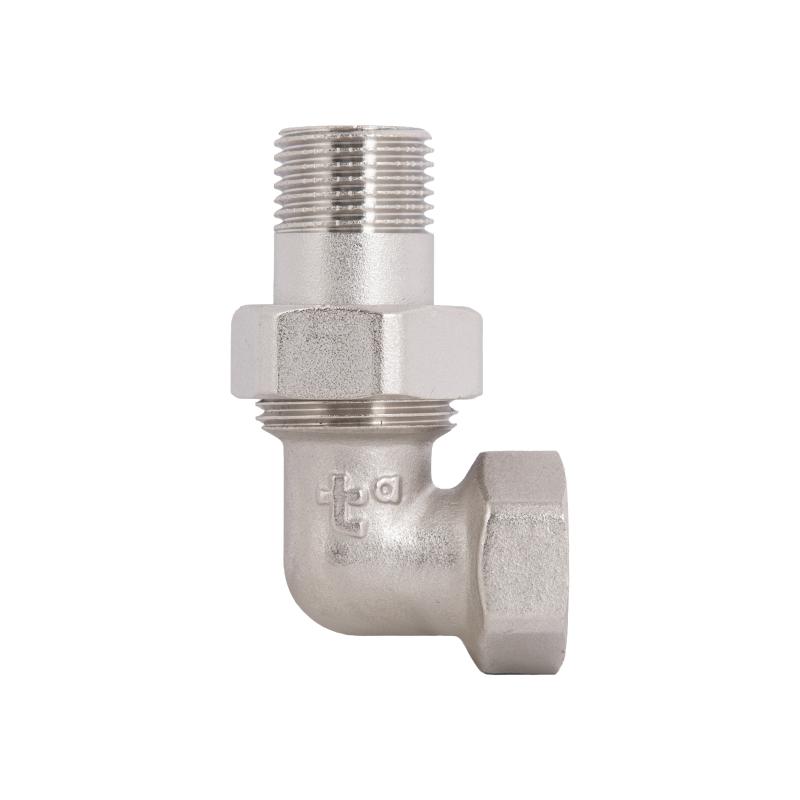 Згін-американка Thermo Alliance Forte 1/2"ВЗ нікельований, кутовий, під плоску прокладку TAFG191W15 — фото 4