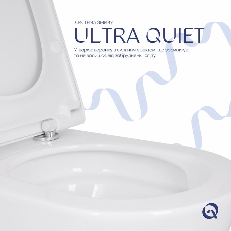Унітаз підвісний Qtap Scorpio ML Ultra Quiet 520x365x365 мм, з сидінням Soft-close MagLock, White QTSCOML26W49624 — фото 5