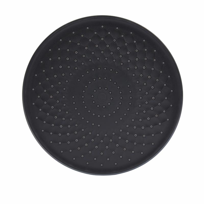 Стельова лійка Qtap (250х54х250) для душової системи Vlasta New Gunmetal Black PVD QTVLA25054250GMB49647 — фото 2