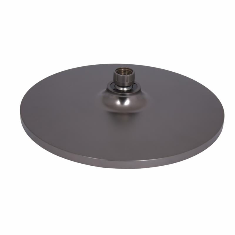Стельова лійка Qtap (250х54х250) для душової системи Vlasta New Gunmetal Black PVD QTVLA25054250GMB49647 — фото 3
