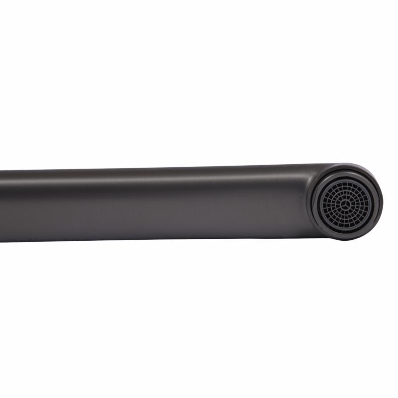 Вилив Qtap (345х31,5х27,5) для змішувача для ванни Vlasta New Gunmetal Black PVD QTVLA345315275GMB49666 — фото 2