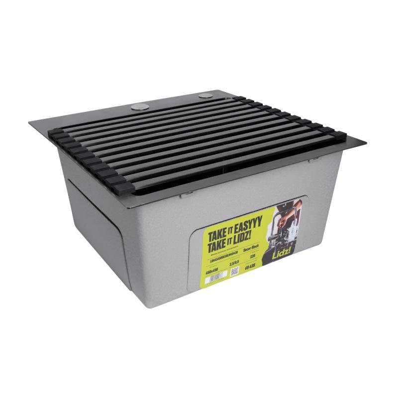Сушарка на кухонну мийку Lidz Acsis LA14 Black, плоска основа, для посуду 430х300 мм LDACSLA14BLM49768 — фото 5