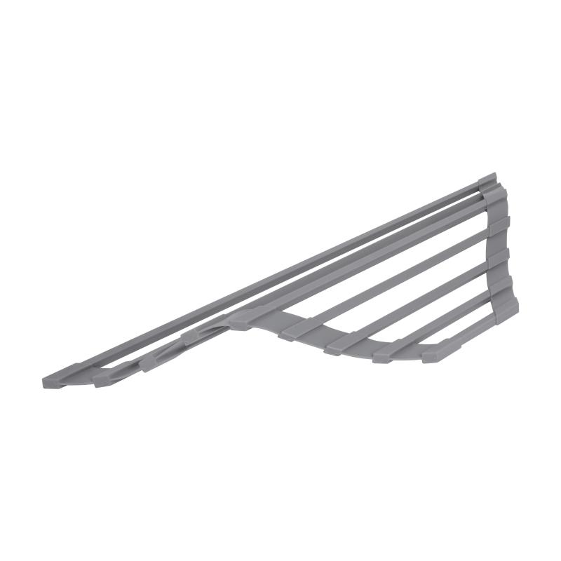 Сушарка на кухонну мийку кутова Lidz Acsis LA17 Gray, квадратна основа, для посуду 430х175 мм LDACSLA17GRA49770 — фото 4