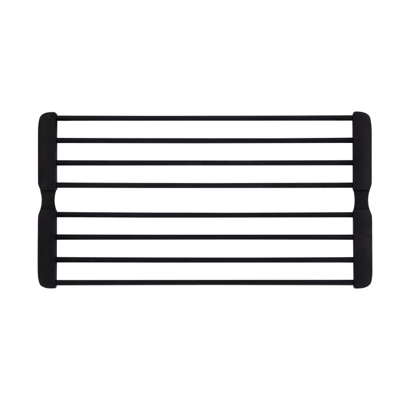 Сушарка на кухонну мийку з присоскою Lidz Acsis LA09 Black, кругла основа, для посуду 440х224 мм LDACSLA09BLM49777 — фото 3