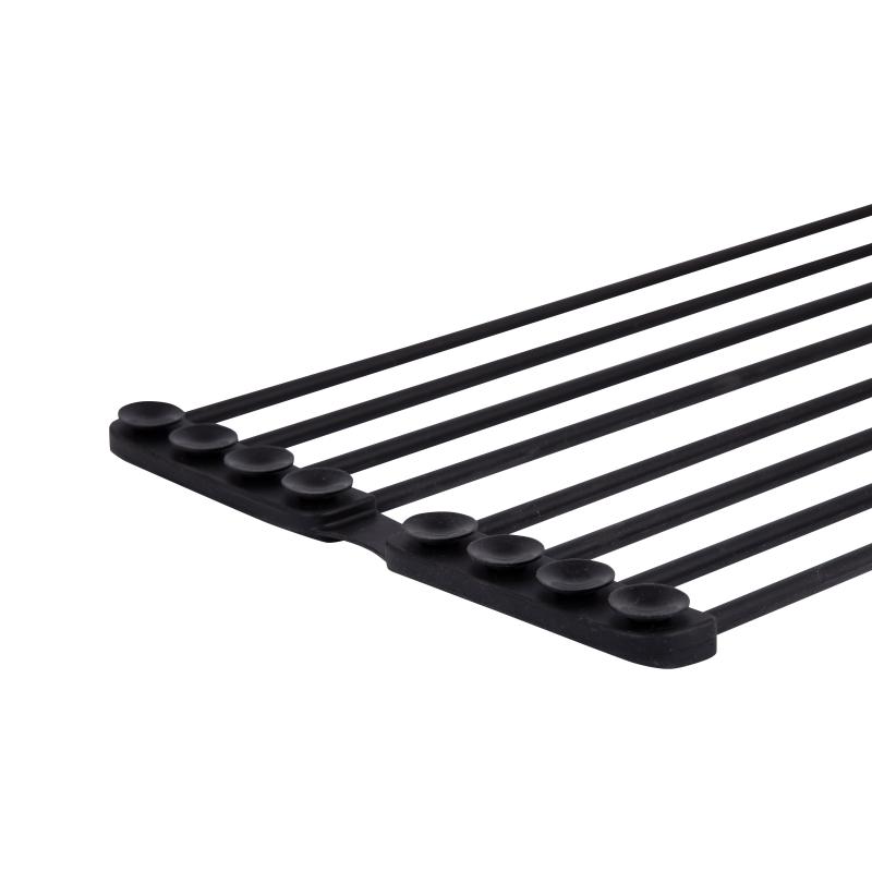 Сушарка на кухонну мийку з присоскою Lidz Acsis LA09 Black, кругла основа, для посуду 440х224 мм LDACSLA09BLM49777 — фото 5