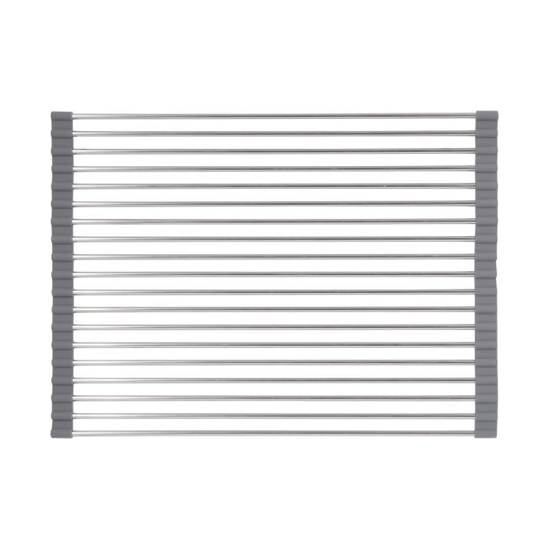Сушарка на кухонну мийку Lidz Acsis LA01 Gray, кругла основа, для посуду 440х320 мм LDACSLA01GRA49779 — фото 3