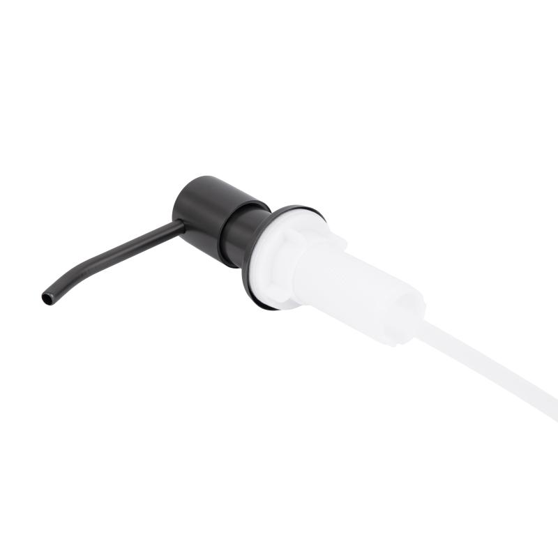 Дозатор для миючого засобу Lidz Acsis LA30 Brushed Black PVD, круглий LDACSLA30BLM49827 — фото 3