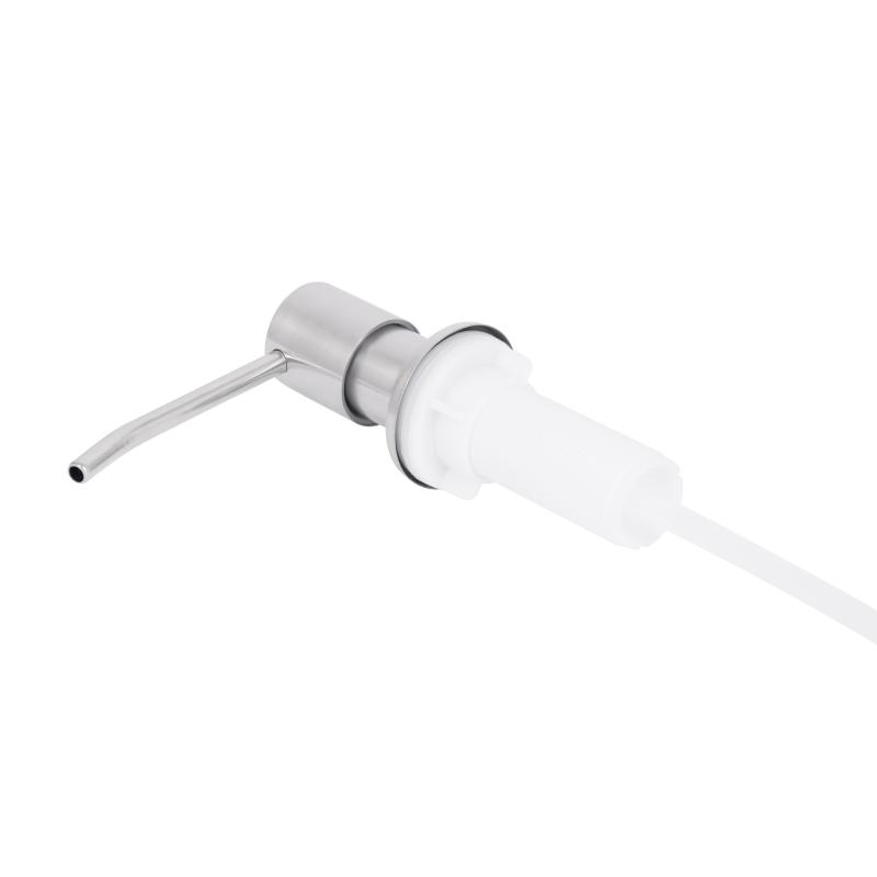 Дозатор для миючого засобу Lidz Acsis LA29 Brushed Steel, круглий LDACSLA29BRU49828 — фото 3
