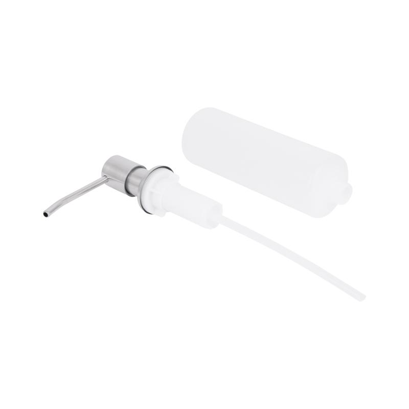 Дозатор для миючого засобу Lidz Acsis LA29 Brushed Steel, круглий LDACSLA29BRU49828 — фото 4