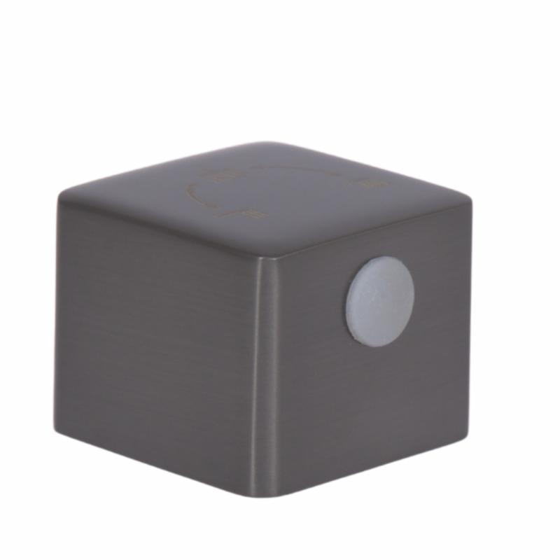 Ручка Qtap (24,1x30x30) для душової системи прихованого монтажу на три споживача Gemini Gunmetal Black PVD QTGEM241303050059 — фото 2