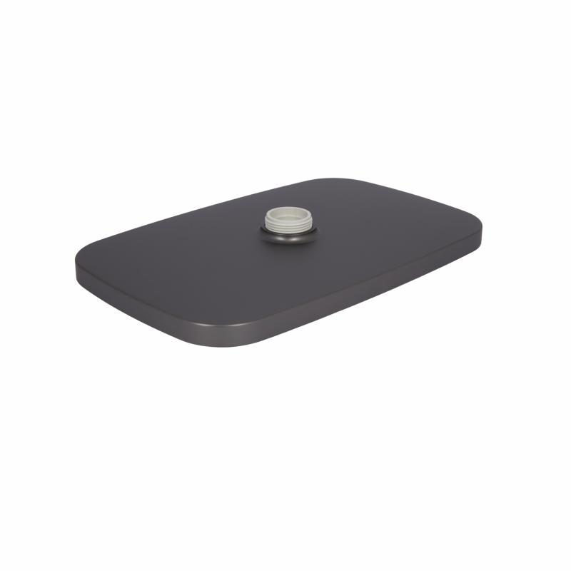 Стельова лійка Qtap (34x190x290) для душових систем Gemini Gunmetal Black PVD QTGEM34190290GMB50069 — фото 3
