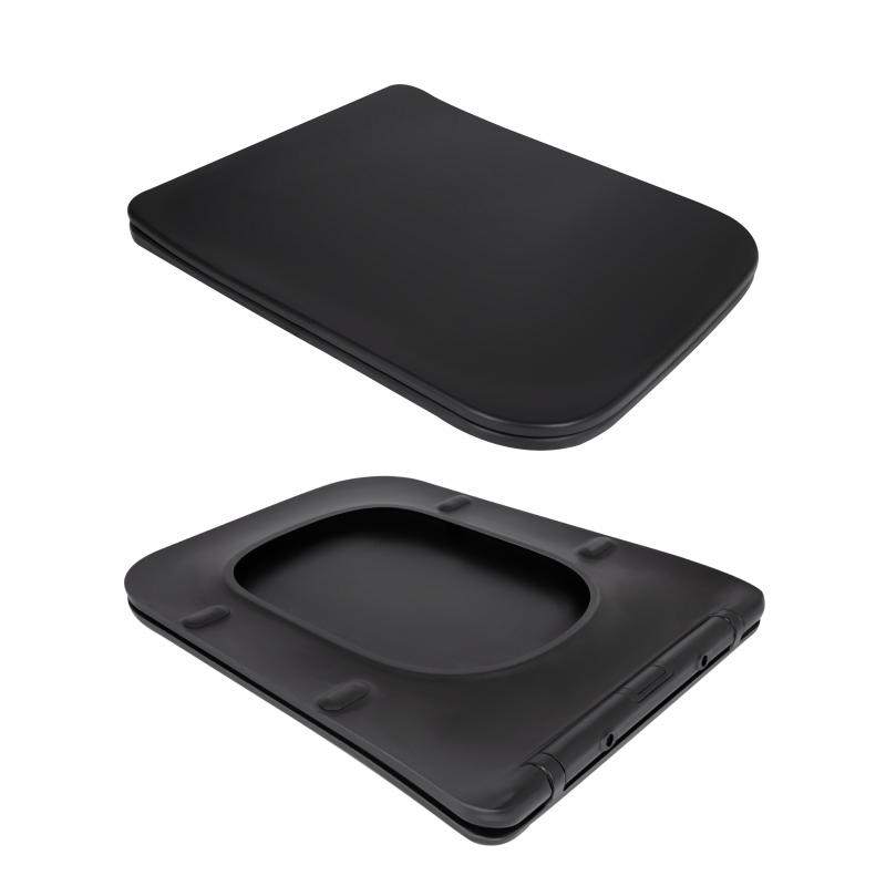 Унітаз підвісний Qtap Gemini Ultra Quiet 485×340×350 мм, Matt Black, з сидінням Slim Duroplast / Soft-close / Quick Release QTGEM28BLM50505 — фото 8