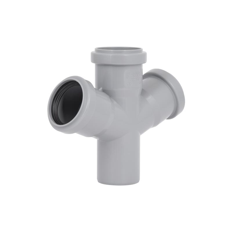 Хрестовина каналізаційна Ostendorf-OSMA HT-System PLUS d50/50/50/50×67° — фото 3