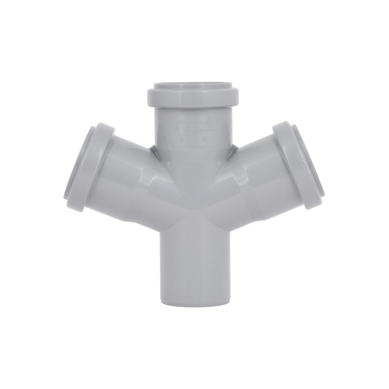 Хрестовина каналізаційна Ostendorf-OSMA HT-System PLUS d50/50/50/50×67° — фото 4