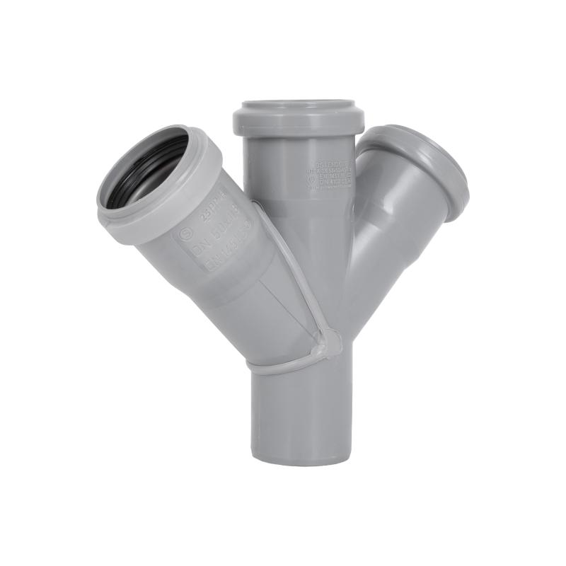 Хрестовина каналізаційна Ostendorf-OSMA HT-System PLUS d50/50/50/50×45° — фото 3