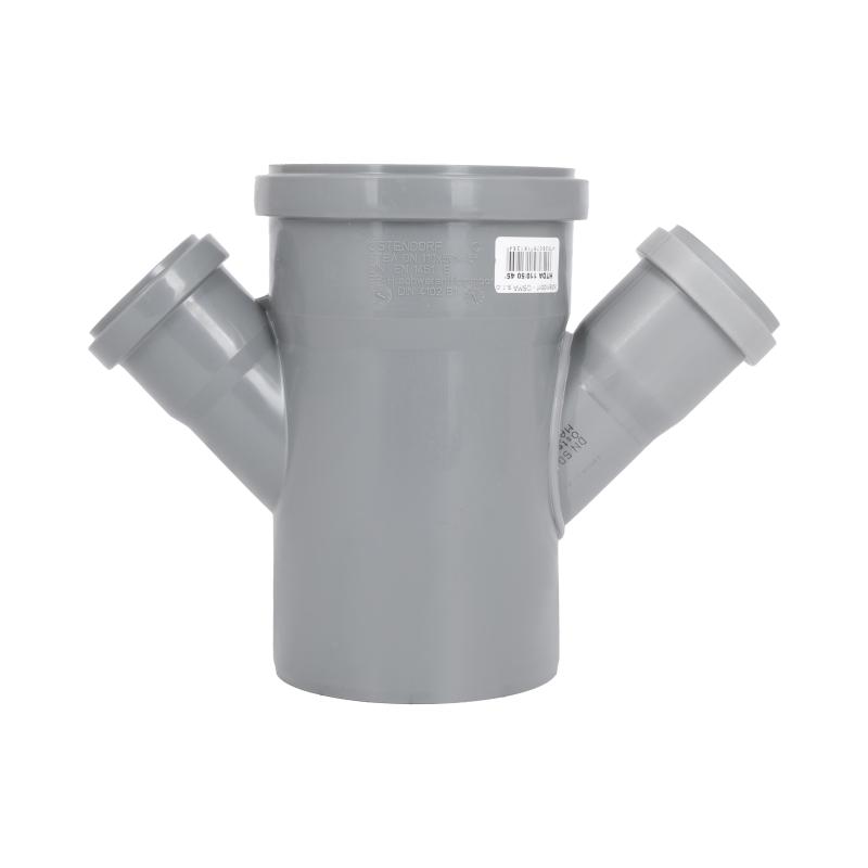 Хрестовина каналізаційна Ostendorf-OSMA HT-System PLUS d110/50/110/50×45° — фото 4