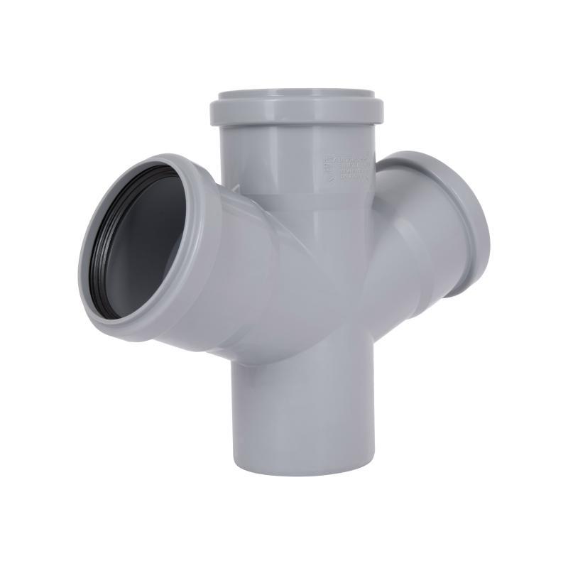 Хрестовина каналізаційна Ostendorf-OSMA HT-System PLUS d75/75/75/75×67° — фото 3