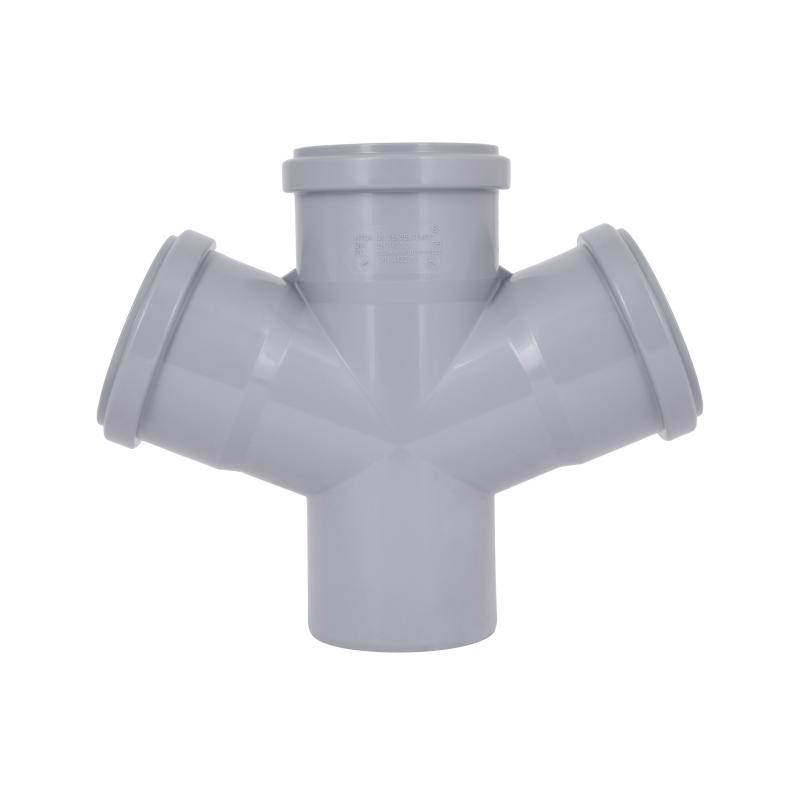 Хрестовина каналізаційна Ostendorf-OSMA HT-System PLUS d75/75/75/75×67° — фото 4