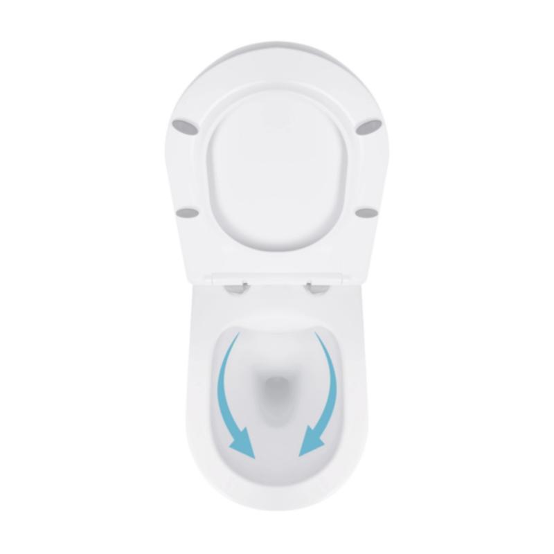Готове рішення Qtap для ванної кімнати: підвісний унітаз Jay Rimless 520x360x320 + комплект інсталяції Standard (лінійна клавіша White) — фото 6