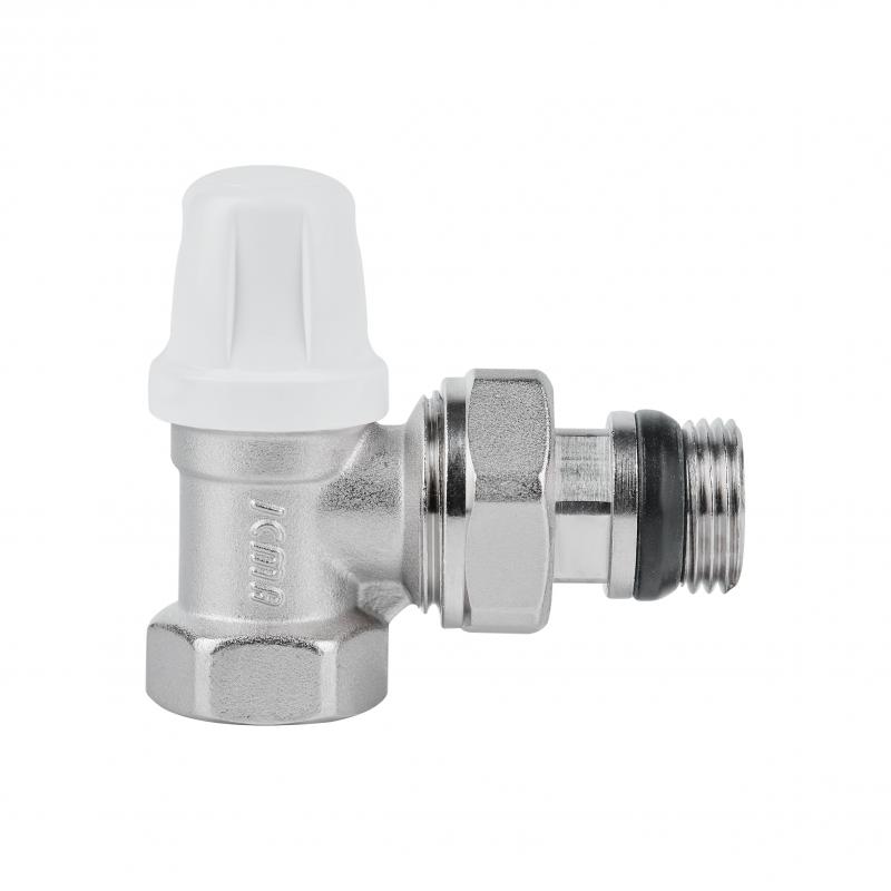 Кран радіаторний Icma 1/2" з антипротіканням кутовий без ручки №952 — фото 3